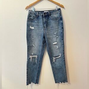 Cello Women’s Distressed Jeans Raw Hem Size 7